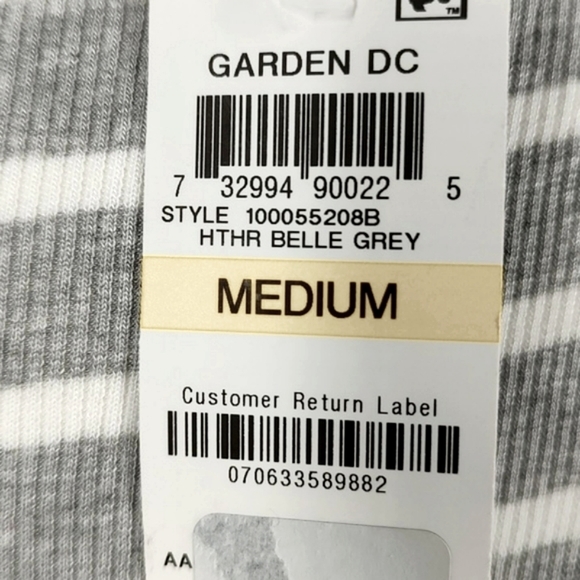 INC Striped V Neck Long Sleeve Top, Size M - Picture 5 of 6